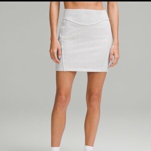 Lululemon Athletica Scuba Mini Skirt Heather Grey